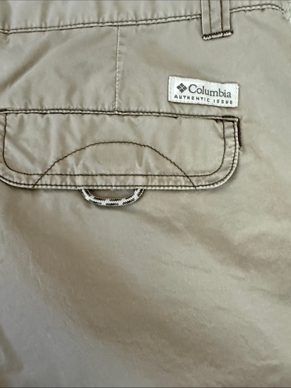 Columbia sportswear Tan Cargo Bermuda Shorts Lightweight Summer hiking outdoor - Picture 8 of 9